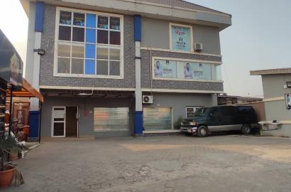 FOR SALE Massively built ,well structured building directly on express road LOCATION : Ojodu Grammar School 3 massive halls ,very large  which each can contain over 800 CONGREGATION  PRICE : 850M