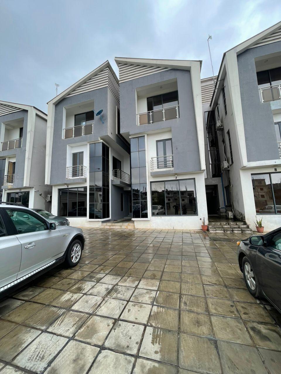 2 units of standard 4 bedroom terrace duplex with BQ, is available for sale at Jabi by Jabi Lake Mall