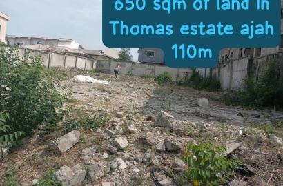 650sqm of land in thomas estate Ajah  for sale