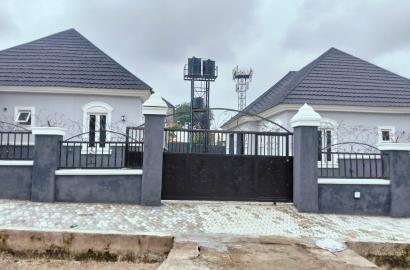 A newly built 4 units of 2 bedroom bungalow and 2 units of self-contained apartment