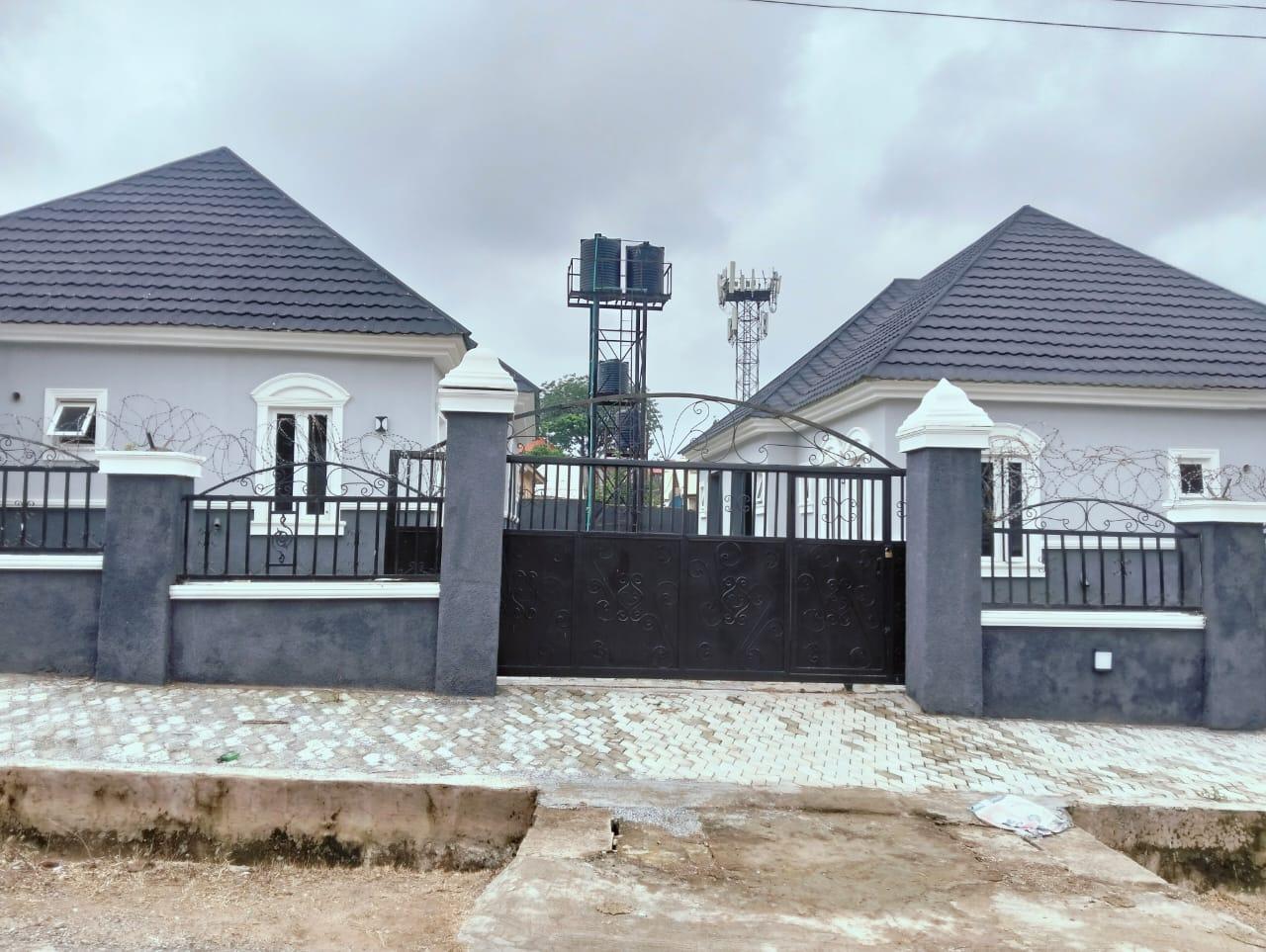 A newly built 4 units of 2 bedroom bungalow and 2 units of self-contained apartment