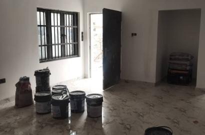 To let  Newly built spacious 2 units of 4 bedroom semi detached duplex @ palm  height estate Along airport road lugbe Abuja.