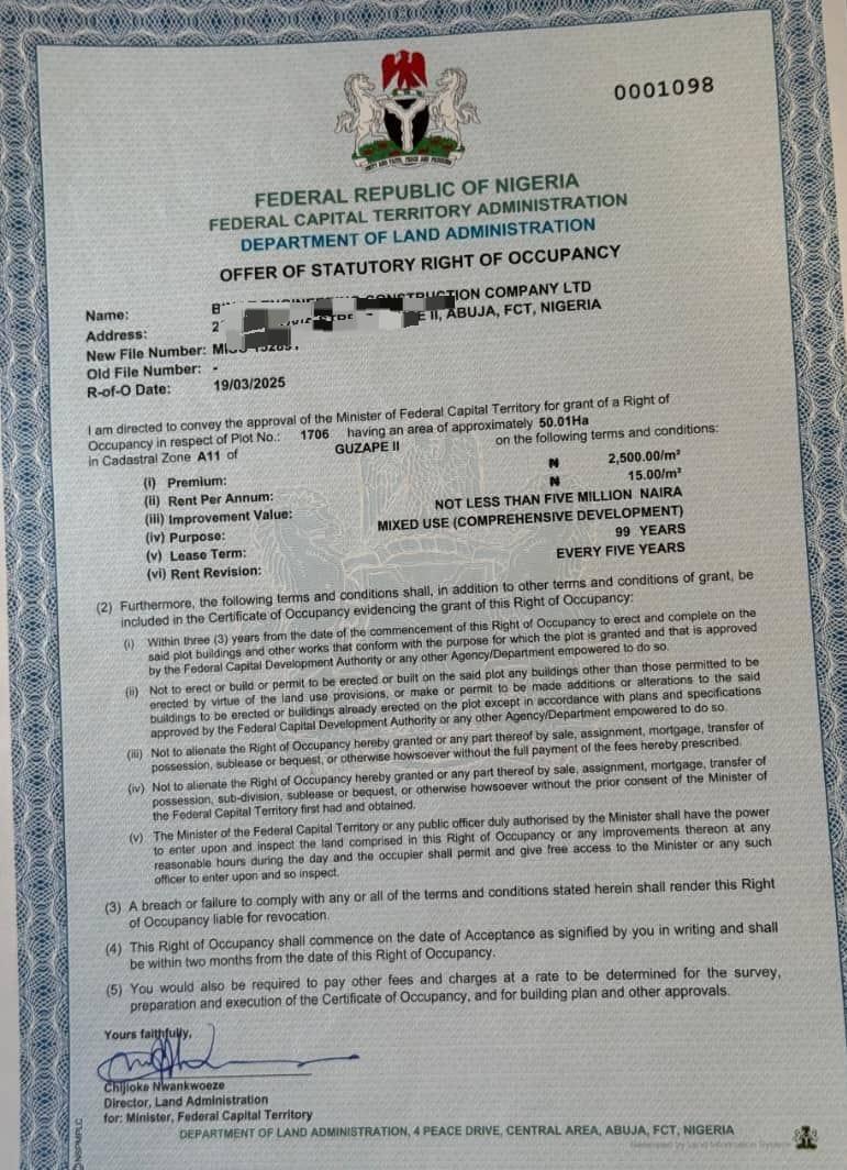 GUZAPE II SALES  Land Size: 50.01 Hectares  PURPOSE: Mixed Use (Comprehensive Development)