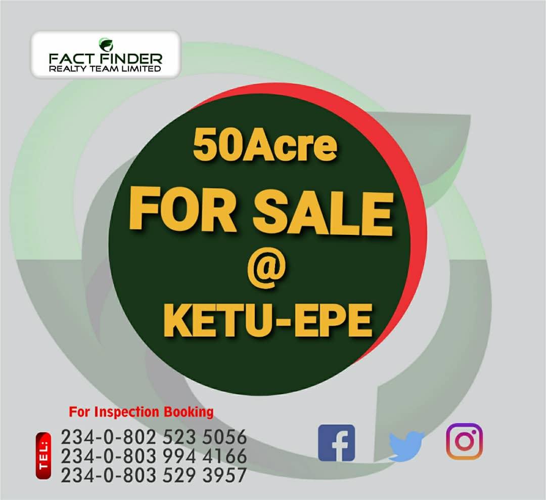STRATEGIC PLOT OF LAND FOR SALE AT KETU  EPE.