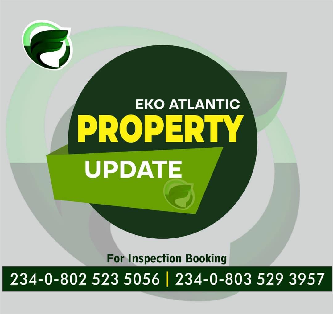 PRIME  PLOTS OF LAND FOR SALE @ EKO ATLANTIC  LOCATION Avenue Zone B  Suitability Multiple floors/ high rise  SIZE of Plots  A-   2,300 Sqm( partitioned) @ N4.8Billion