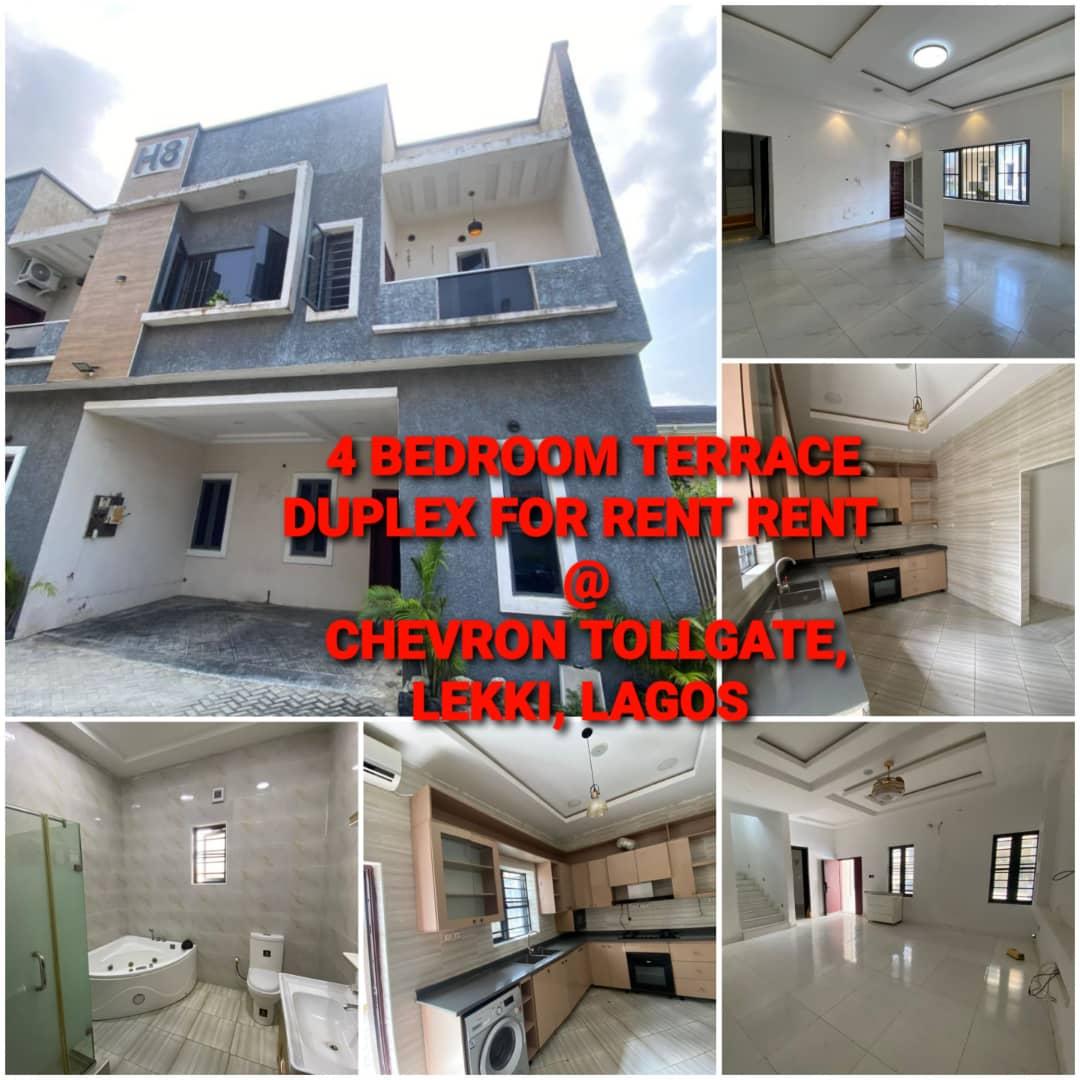 4 BEDROOM TERRACE DUPLEX FOR RENT @ CHEVRON