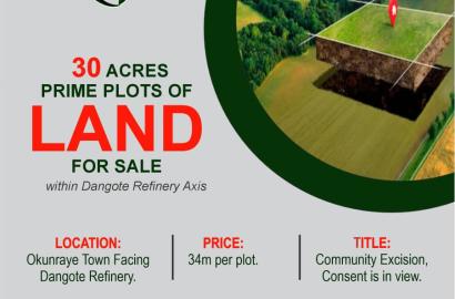DIRECT INSTRUCTION TO SELL    30 ACRES FACING ATLANTIC OCEAN