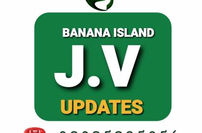 JOINT VENTURE AT BANANA ISLAND WATERFRONT  LAND SIZE: 2,500SQM  TITLE: C OF O  VALUE: 3.5 Million per SQMS