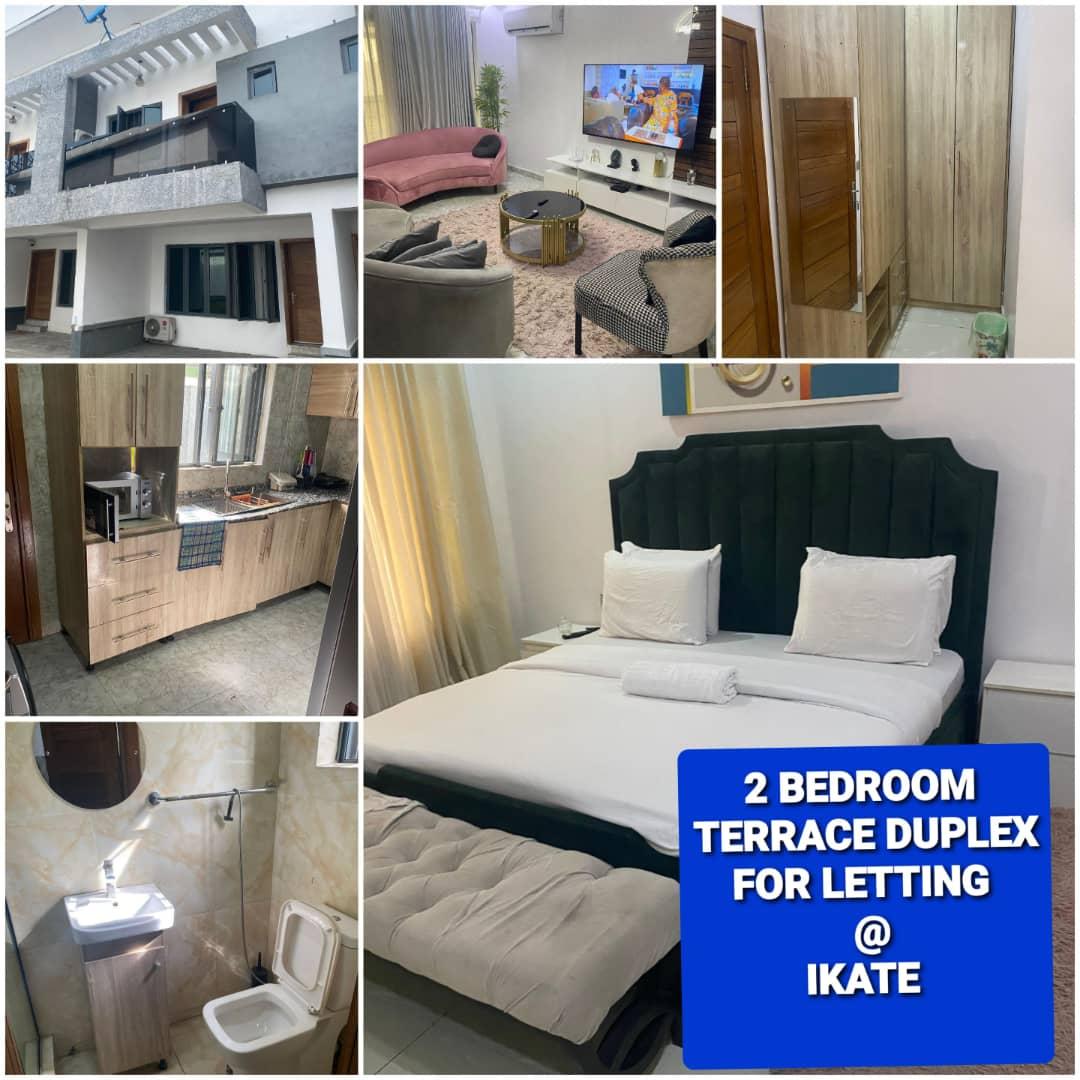 Luxury fully furnished, Serviced 2bedroom Terrace duplex with 2 living rooms