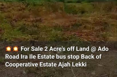 2 Acre's of Land @ Ado Road Ira Ile Estate