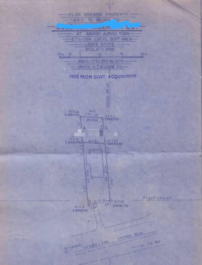 Commercial Property Facing Lekki Epe Expressway for Sale.