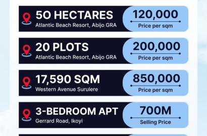 3 Bedroom apartment Gerrard road ikoyi Price M700million