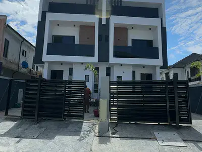 semi-detached duplex for sale  4 Bedroom Semi Detached Duplex with Rooftop Terrace, BQ Chevron Toll Gate, Orchid Road, Lekki, Lagos