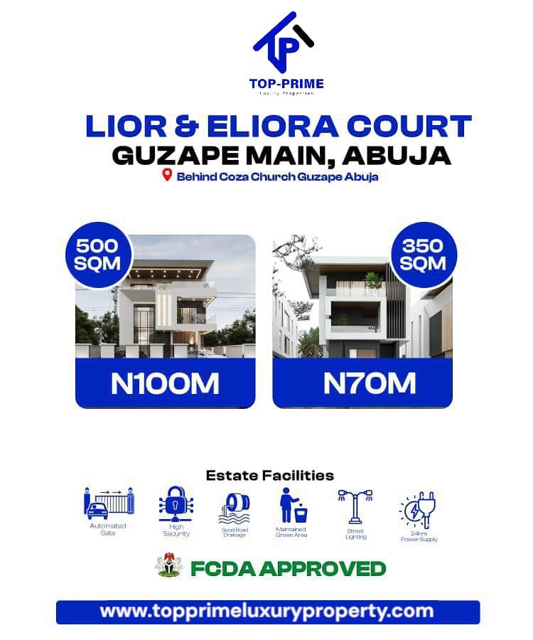 lior and eliora court guzape main Abuja beside coza church guzape Abuja