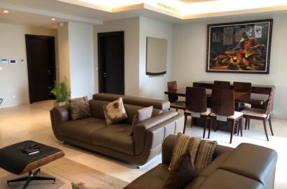 FOR RENT  Spacious & well furnished 3 bedrooms apartment with bq is available for rent