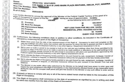 LANDED PROPERTY FOR SALE  LOCATION:  USUMA DISTRICT, KATAMPE EXTENSION. IMMEDIATELY AFTER PROMISE LAND ESTATE BEFORE WIKE ESTATE LAND  SIZE: 10.60 HECTARES