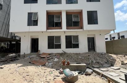 FOR SALE ONGOING construction of 5 & 4 bedrooms semi detached terrace building,pool,Gym,water view,in a serene area of Fatai Arobieke,Lekki phase one.strictly residential